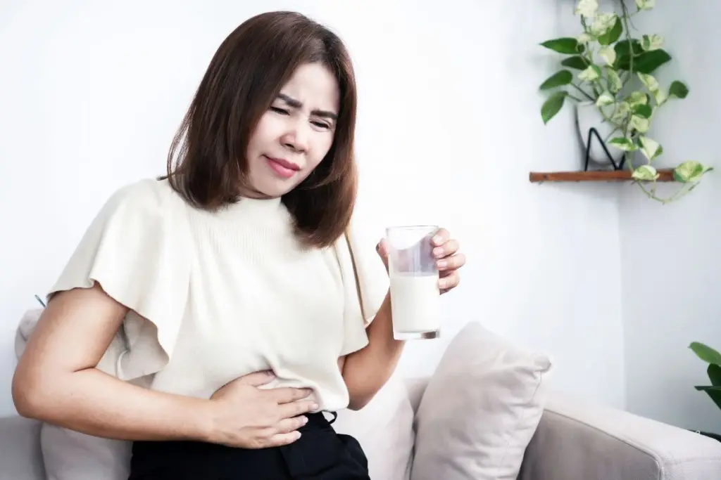 Common digestive discomfort after dairy in lactose intolerance